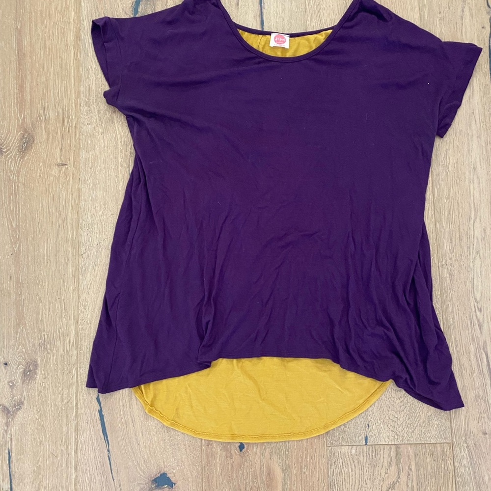 Purple and Yellow Women's Top